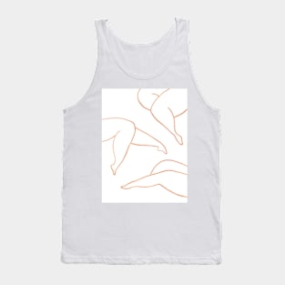 Linear female legs Tank Top